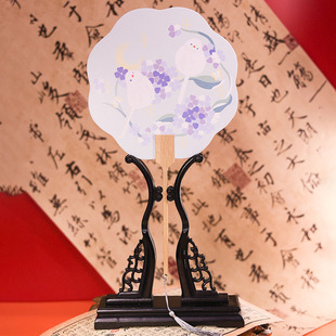 New Chinese Style Round Fan Ancient Fan Round Fan Ancient Fan Chinese Style Fan Chinese Style Fan Children's Fan Wholesale