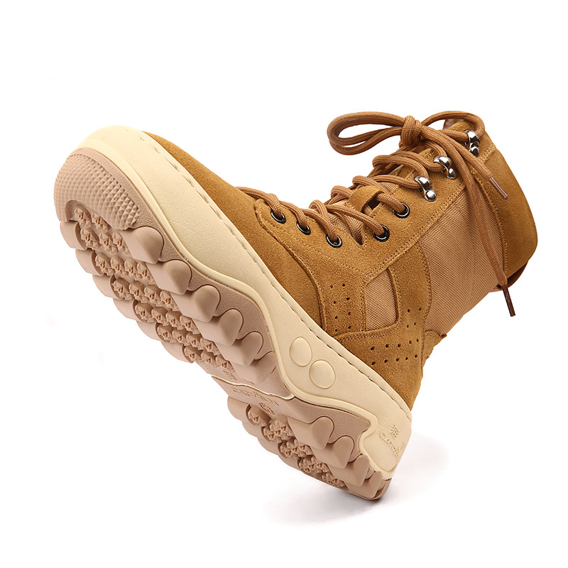 Herrskor Northeast Snökängor Vinter Damstövlar Äkta Läder och Päls Ull Varm Tjock Botten Halkfri Martinstövlar Plus Sammet_voghion.com