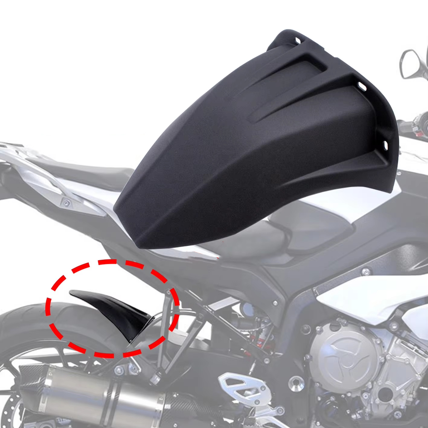Applicable to BMW S1000XR 2015-2019 motorcycle modification extended front fender extended mud block