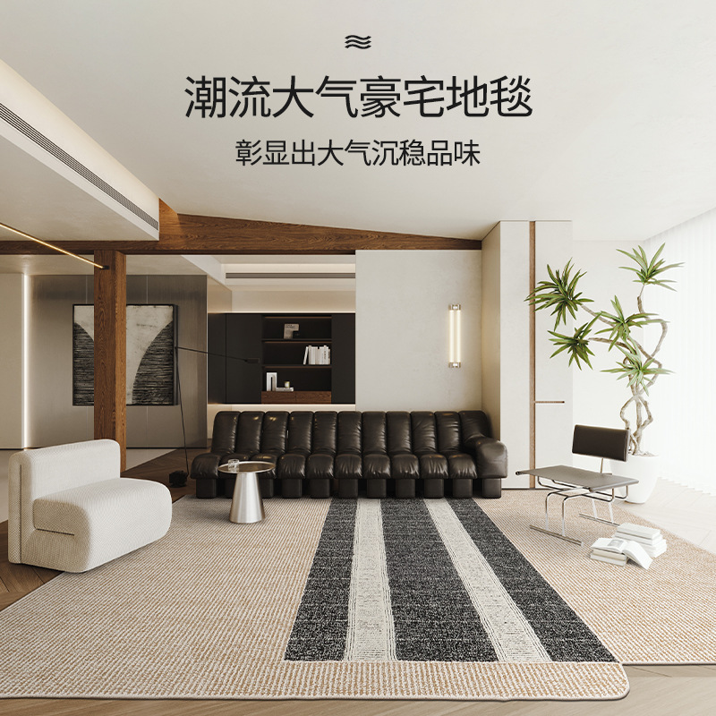 Alfombras tejidas a mano sala de estar lana alfombras de estudio resistente a la suciedad fácil de cuidar alfombras de dormitorio de gran área de villa de lujo