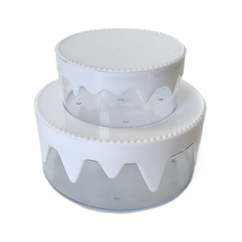 Set DIY de comida simulada para niños — material de pegamento tipo crema para manualidades, caja plástica de almacenamiento en forma de pastel