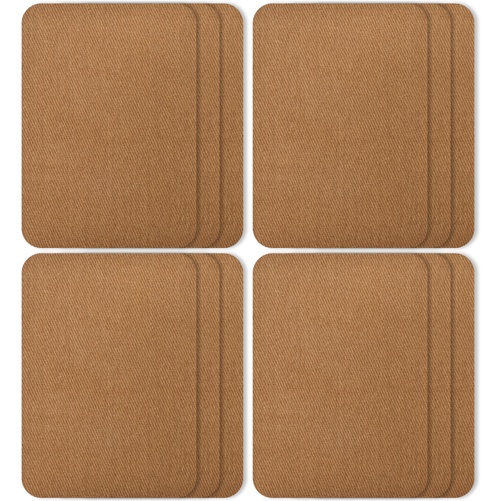 Parche de tela de algodón al por mayor parche de manga cuadrado parche de mezclilla camisa de suéter adhesivo de alta calidad parche de codo parche de rodilla