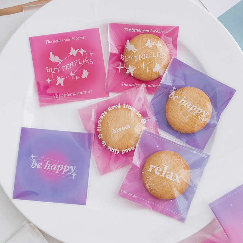 ins透明自封袋卡片自粘袋打包自粘封口袋首饰耳钉包装袋打包礼品