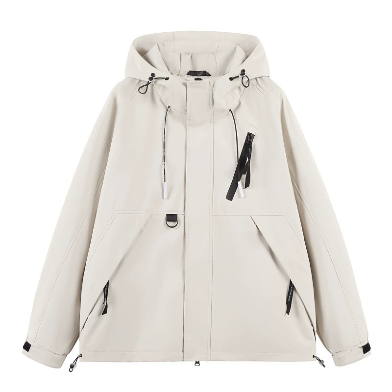 2023 весенняя мужская и женская пара куртка на открытом воздухе с капюшоном тонкая куртка персонализированная мода мужская живая трансграничная поставка