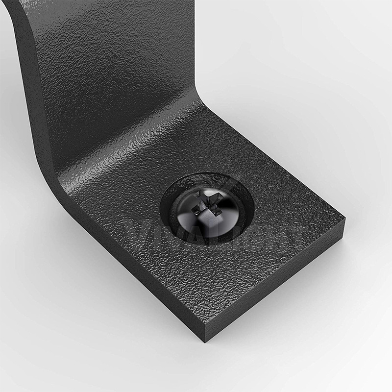 簡易鐵藝穀倉門拉手美式黑色磨砂雙面木門拉手大門碳鋼門拉手把