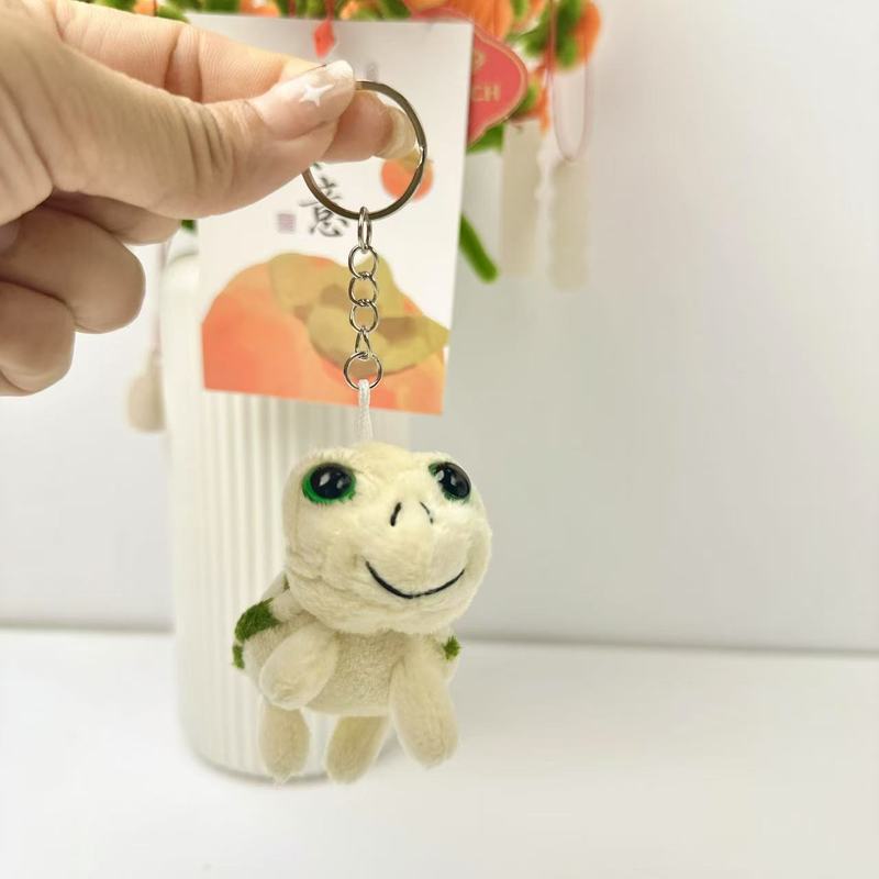 超かわいい小さなカメバッグペンダントぬいぐるみ漫画動物人形かわいいカメキーホルダーペンダント|undefined