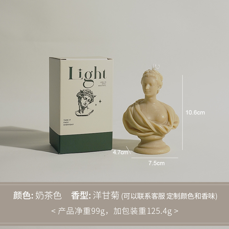 David modelado personajes perfumes decoración adornos hechos a mano atmósfera sensación vela vela vela de banano transfronteriza vela personalizada