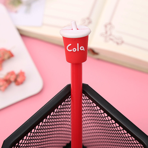 Cartoon french fries, cola, ice cream, burger, neutral pen, creative student stationery, water-based pen, office supplies, signature pen