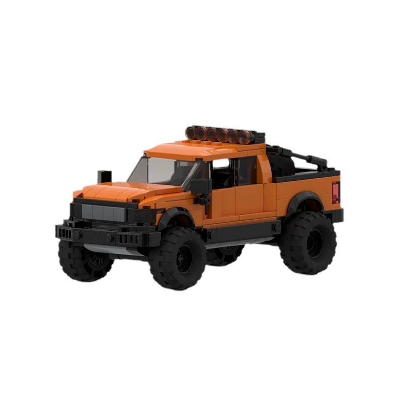MOC-конструктор совместим с LEGO Ford Raptor F150, набор гоночных машин, серия SPEED, качающийся пазл