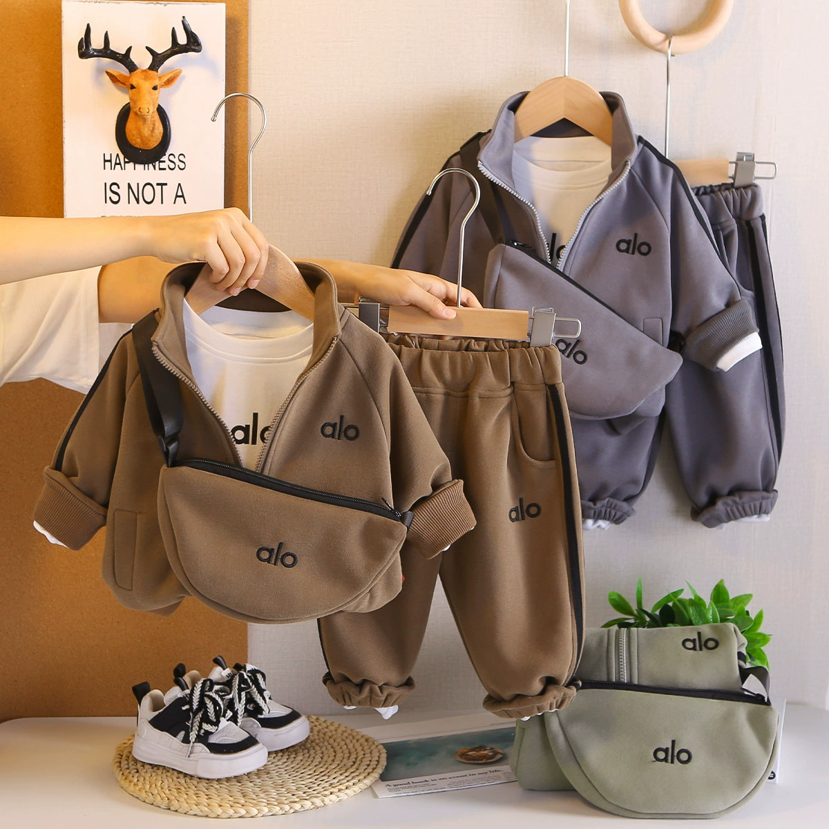 Autumn Boys' Casual Three-Piece Set