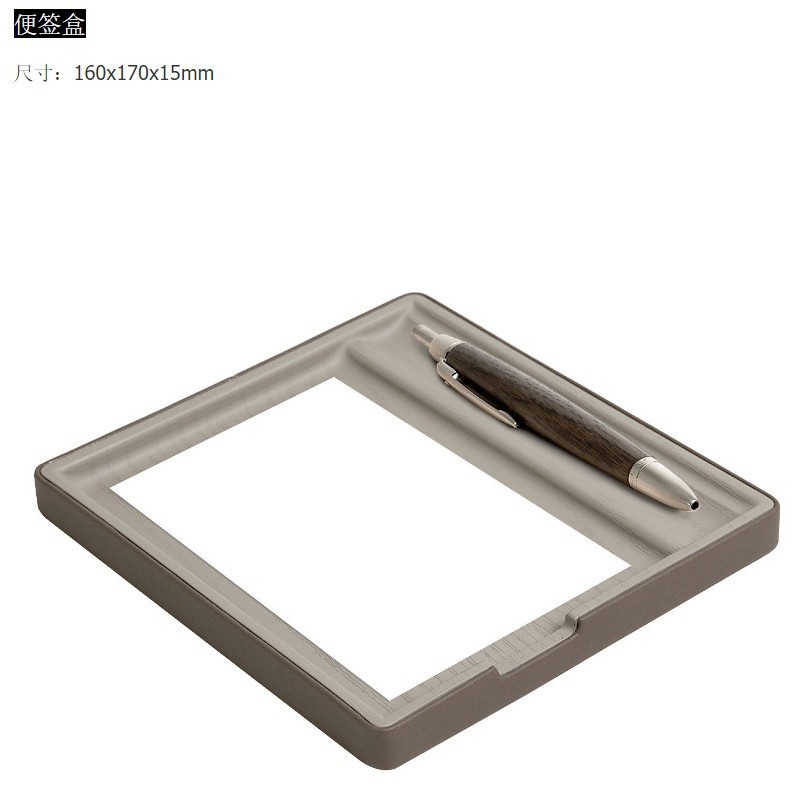 Hotel cinco estrellas cuero guía de servicio de impresión de logotipo caja de toallas bandeja cubierta de control remoto papelera de papelera