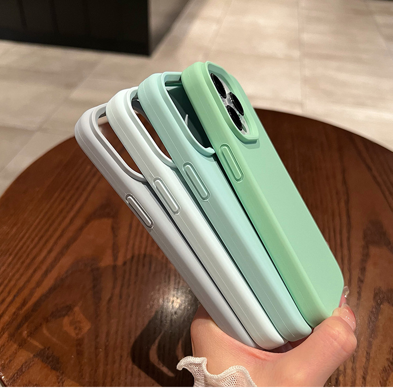 Ốp lưng silicon lỏng iPhone 14 Pro Max chống rơi, bảo vệ toàn diện — [Vàng cam] Silicone lỏng tinh khiết có lỗ lớn, [Dark Night Green] Silicone lỏng tinh khiết có lỗ lớn, [Pitaya Purple] Silicone lỏng màu đặc có lỗ lớn, [Tử Đinh Hương] Silicone lỏng tinh khiết có lỗ lớn chi tiết 12