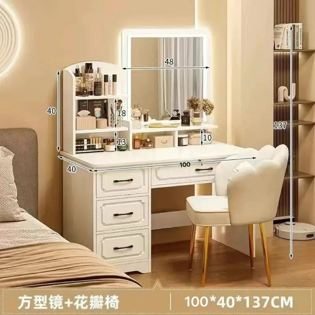 Fábrica directa de dormitorio pequeño simple mesas de vestuario dormitorio simple moderno gabinete de almacenamiento de mesa de vestuario una