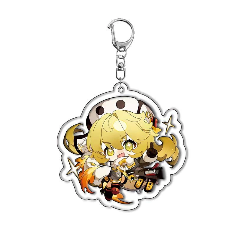 Honkai Star Railway Alicia Acrylic Keychain Yanqing Silver Wolf Xiluwalt