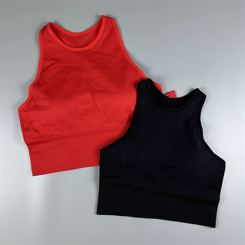 Экспорт хвост одиночный спортивный бюстгальтер женская спина спина вьет спина трикотажная йога фитнес топ нижнее белье bra