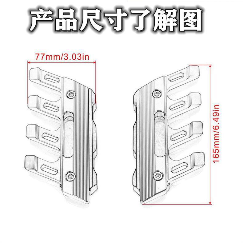 Suitable for Guangyang CT250 CT300 scooter modified front wheel fender shock absorption anti-fall protection block protection cover