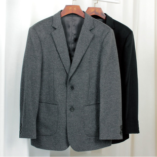 13 pcs woven single-sided nigga lined cashmere coat men's horn buckle suit collar wool middle-aged nigga coat for the elderly