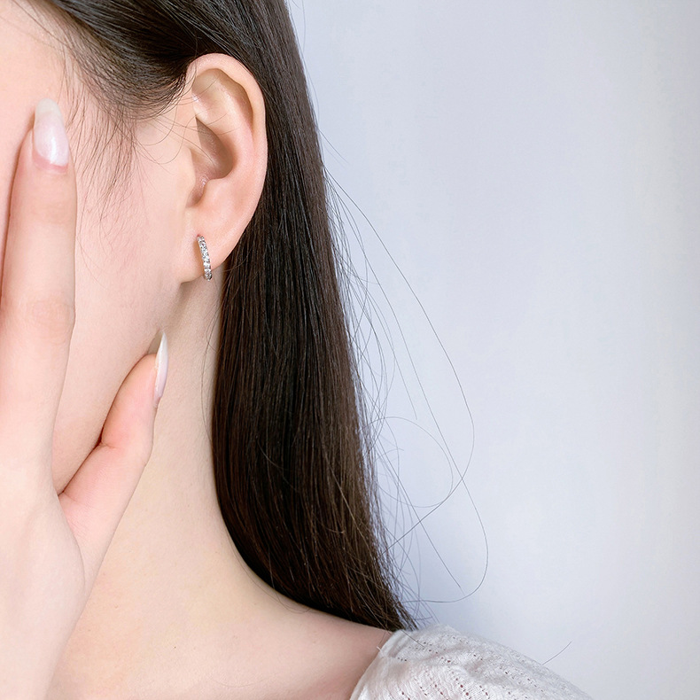 Fashion Geometric Copper Plating Zircon Earrings 1 Pair