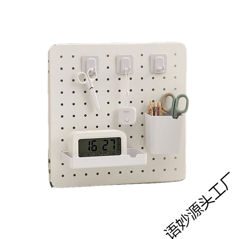 수직 홀 보드 데스크탑 홀 보드 방지 플레이트 보관 랙 사무실 책상 책상 파티션 보관 펀치없는 테이블 배송