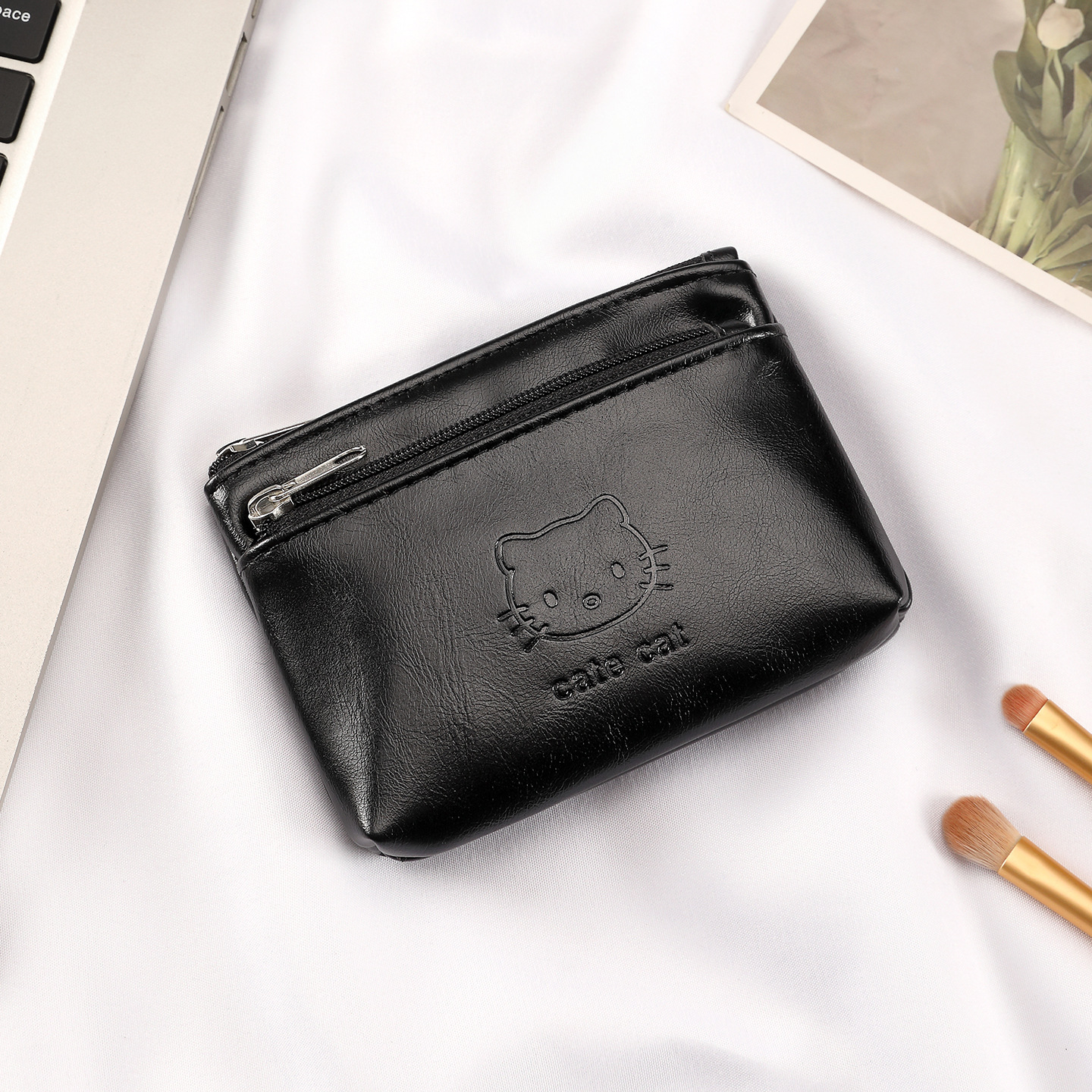 Nuevo bolso de cambio de cuero suave hecho a mano para mujeres lindas mini auriculares portátiles llaves certificados bolso de tarjeta