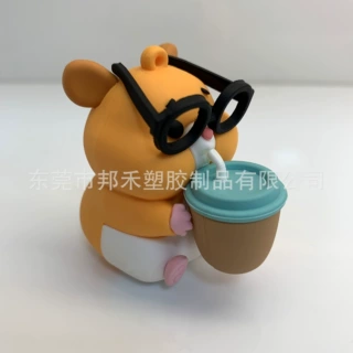 定制安全环保PVC塑胶3D立体多色公仔logo广告装饰摆件礼品工艺品