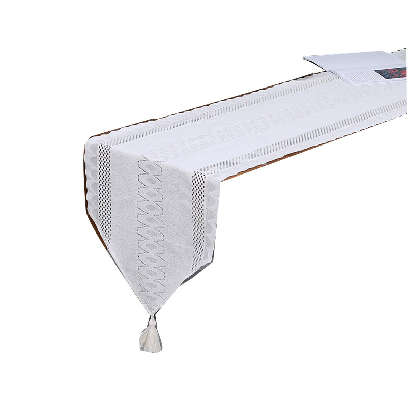 Фrench lace table flag minimalist INS retro long dining table flag coffee table shoe cabinet dust covered cloth wholesale