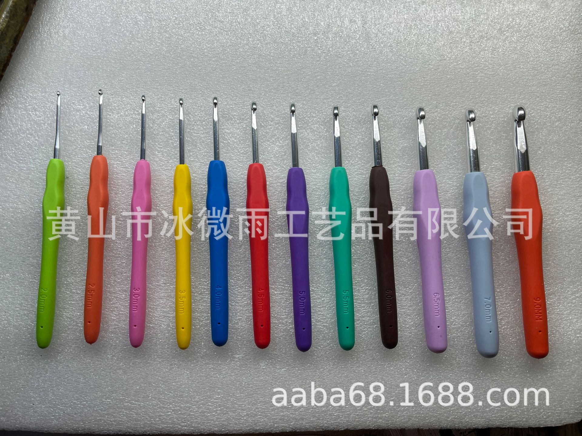 软柄钩针2.0mm-10.0mm共 14支