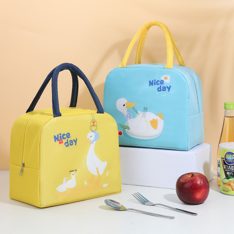 Nuevo transfronterizo portátil niño almuerzo bolsa de almuerzo caja de dibujos animados bolsa de almuerzo fábrica de bolsa de aislamiento al por mayor bolsa de picnic de aluminio
