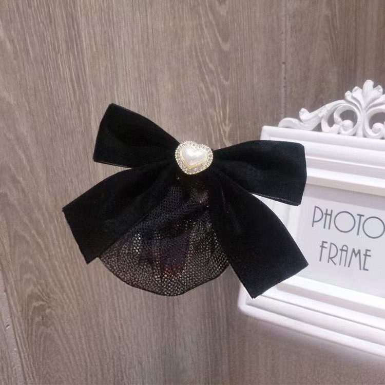 Purely Handmade Bowknot Net Hair Accessory for Professional Bank Staff, Flight Attendants, Nurses, and Beauty Industry Professionals, Sweet and Delicate Hair Styling Accessory for Work