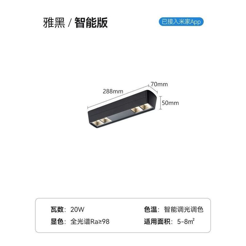 ロングストリップクローク表面実装スポットライトリビングルームメインライトなしダイニングルームLED防眩マスターベッドルームシーリングライト|undefined