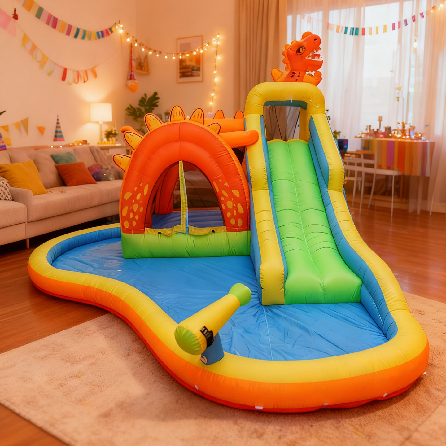 castillo infláble al aire libre con tobogan infláble doméstico con tobogan infláble para niños pequeños castillo infláble combinación de juguetes de parque de atracciones