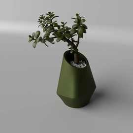 日式花盆多肉创意个性兰花绿萝蝴蝶兰家用方形极简花盆 毛绒质感