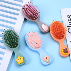 Korean Version Instagram Cushion Comb Cute Cartoon Bear Air Cushion Comb Soft and Adorable Girl's Heart Portable Hair Styling Comb