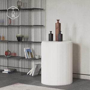十八纸 Несколько диванов гостиной Circular Designer углоки угла нескольких легких роскошных голов кровати маленькие столы Творческие простые журнальный столик