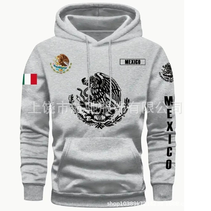 Cross-border Amazon Mexico 3D printed hooded sweatshirt for men, casual versatile fashion trendy brand pullover Cross-border Amazon Mexico 3D printed hooded sweatshirt for men, casual versatile fashion trendy brand pullover