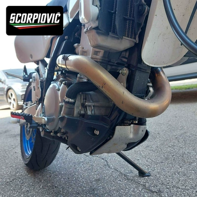 Motorcycle exhaust pipe, vehicle DR650 DRZ400 full-section
