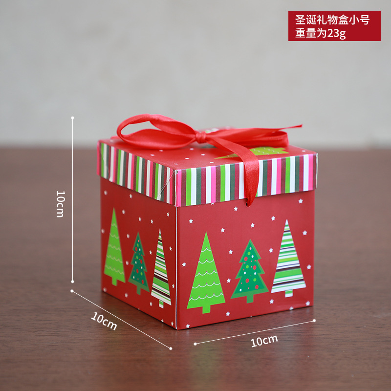 Navidad regalo embalaje caja de regalo decoración escena diseño suministros Nochebuena caja de dulces niños adultos