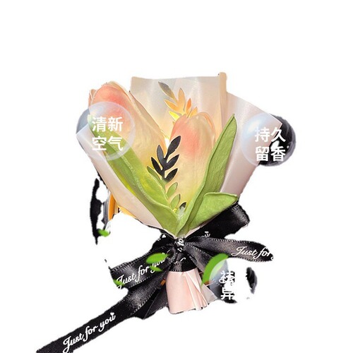 Tulip car aromatherapy fashionable high-end light fragrance car air outlet decoration car odor removal perfume fragrance