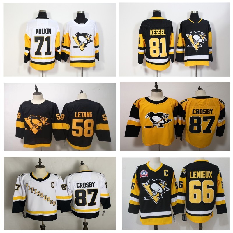 Nhlユニフォームペンギンチームアイスホッケーユニフォームpittsburgh penguins nhlホッケーユニフォーム|undefined