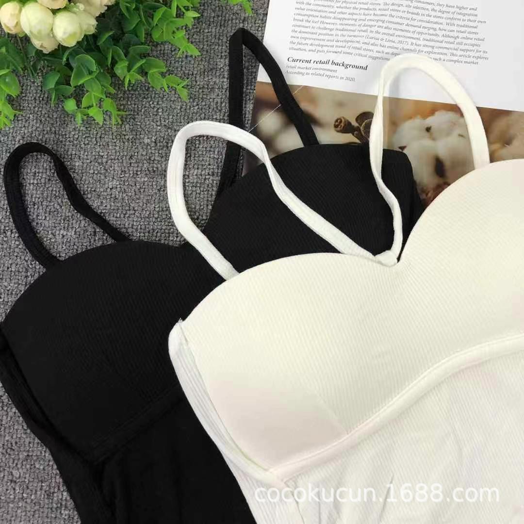 Shake lo mismo estilo coreano de belleza de espalda mujer con cojín de pecho delgada ropa interior deportiva al por mayor image 3