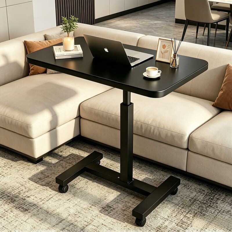 Home Bedside Table with Adjustable Height and 360-Degree Rotating Tabletop, Creative, Simple, Portable, Mobile Laptop Table