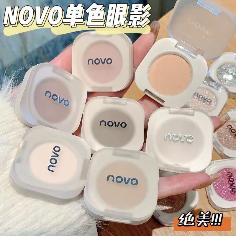 Nuevo producto NOVO Smart Eyes Sombra de ojos monocromática Cowherd and Weaver Girl Ping para estudiantes con brillo nacarado y maquillaje barato