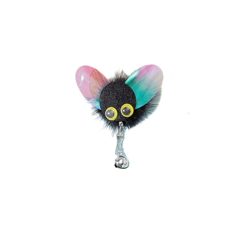 新型の猫の棒のシミュレーションの昆虫は頭の小さい飛虫の猫の棒のペットの用品の猫のおもちゃのメーカーの卸売りを交換します。