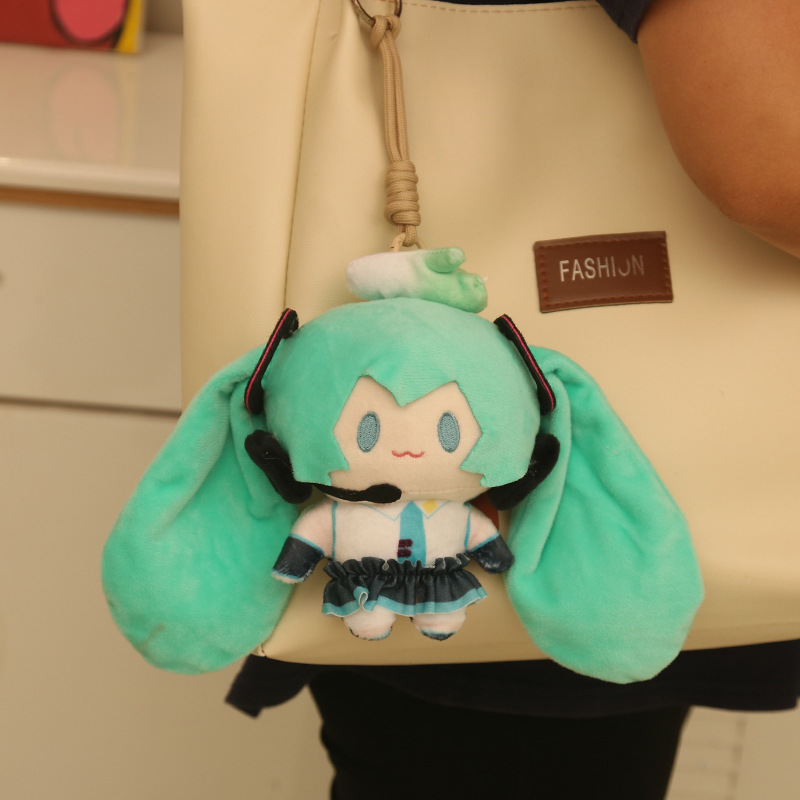 Dos dimensiones Hatsune serie futura muñeca de peluche colgante muñeca alrededor de regalo de cumpleaños encantador para enviar a la novia