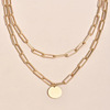 Fashionable metal chain, necklace, pendant, European style, simple and elegant design, punk style