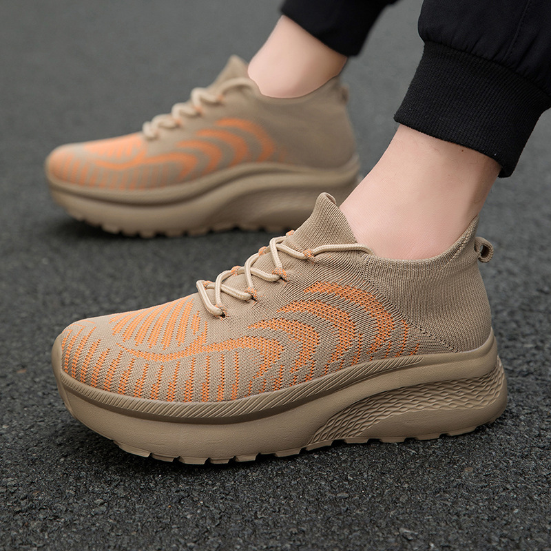 Cross-Border Xiyin Large Size Men's Casual Slip-On Shoes, Foreign Trade Slip-On Thick-Soled Mesh Shoes, Lightweight and Breathable Work Shoes