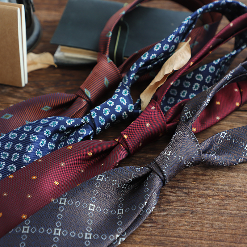 Corbata de hombre estilo retro a rayas verde oscuro café burdeos_voghion.com