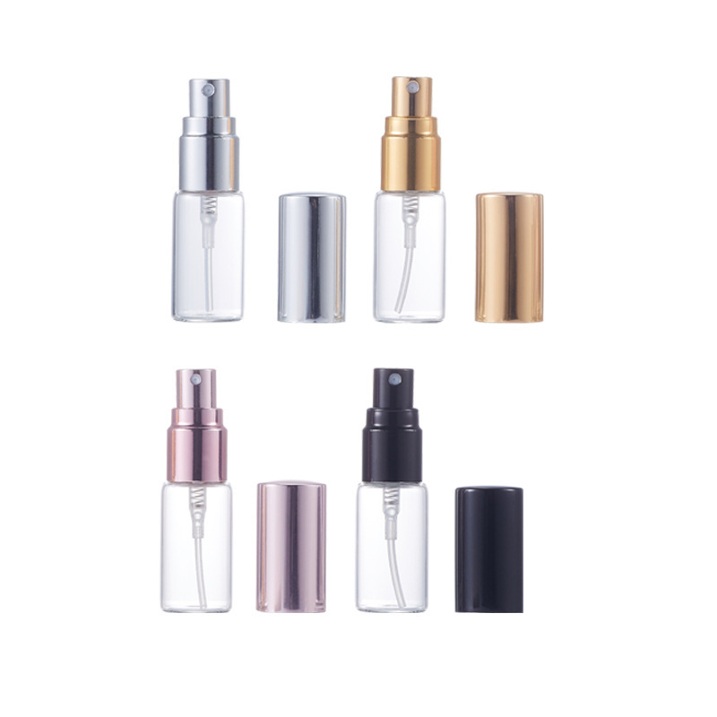 5ml-10mlスプレー分注ボトル ガラス香水瓶 携帯用サンプル包装材 透明ボトル 即納 空ボトル|undefined