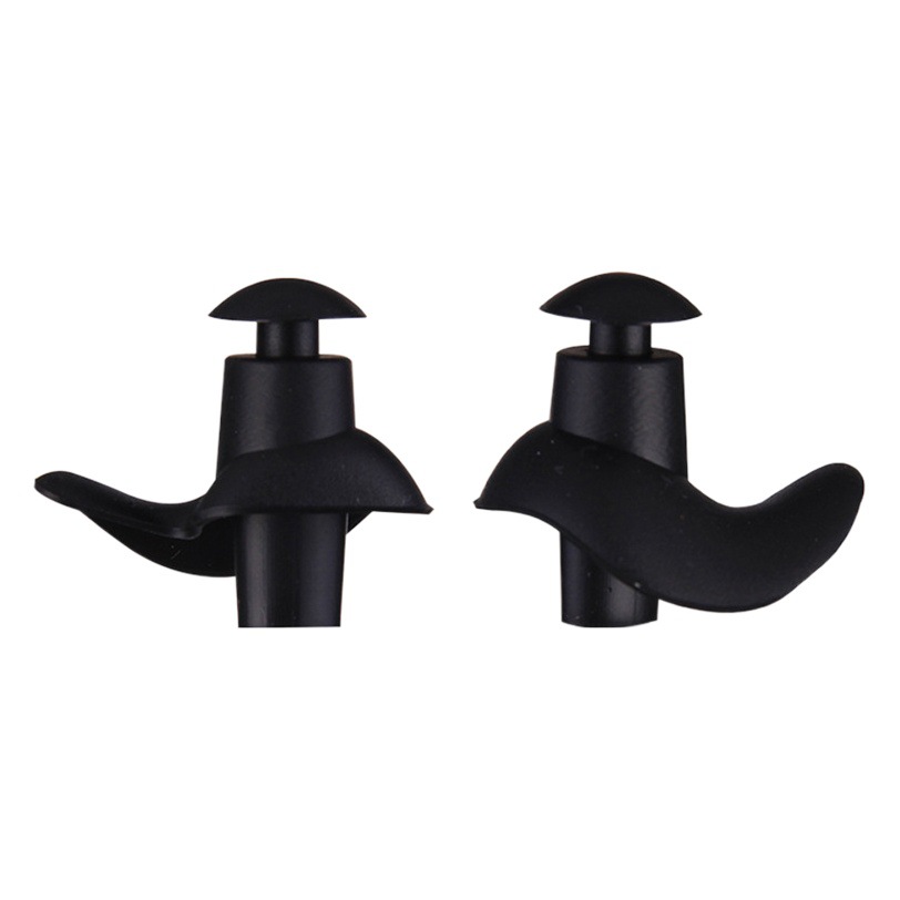 Swimming earplug nose clip set professional waterproof spiral silicone earplug adult children swimming diving outdoor equipment