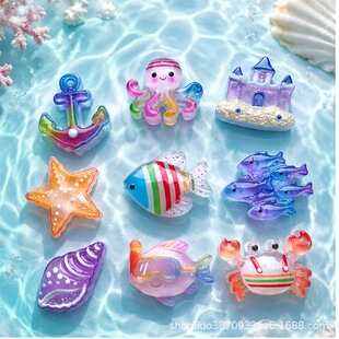 (Wholesale), cartoon marine accessory, hairgrip, accessories, Crocs-style slippers, DIY